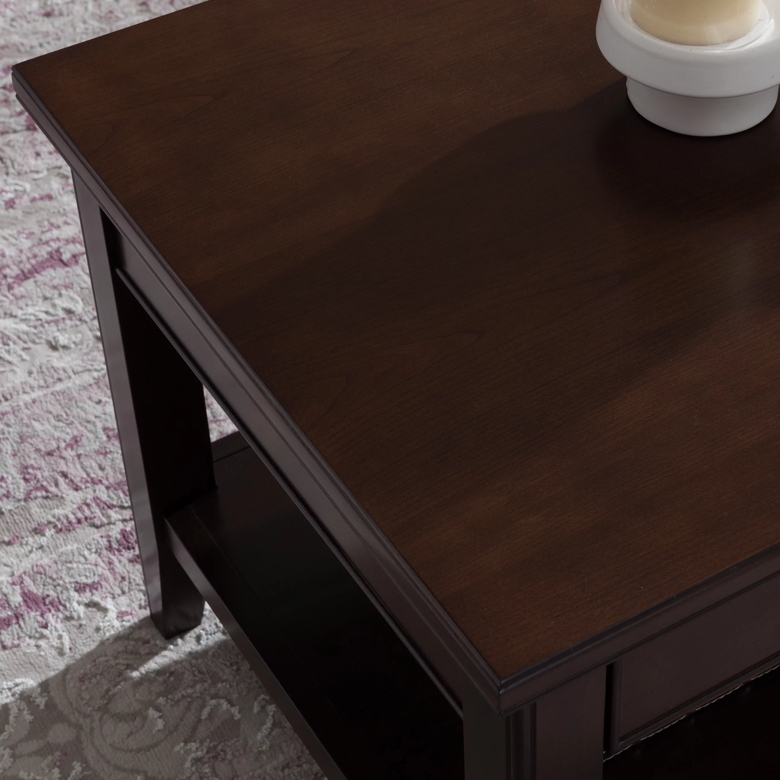 Laurent Coffee Table in Chocolate Cherry