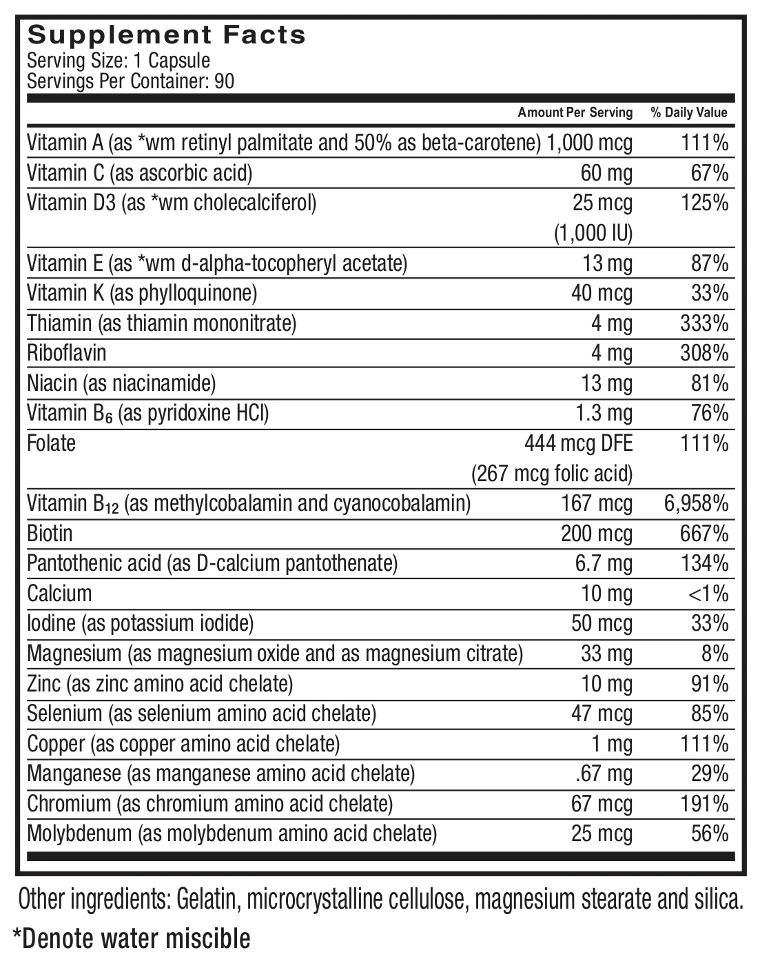 Celebrate Vitamins Bariatric Multivitamin without Iron Capsules, 90 count