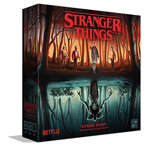 Stranger Things Upside Down Board Game - Cooperative Play with Detailed Miniatures, Two Seasons of Gameplay, Strategy Game for Kids & Adults, Ages 12+, 2-4 Players, 60 Minute Playtime, Made by CMON