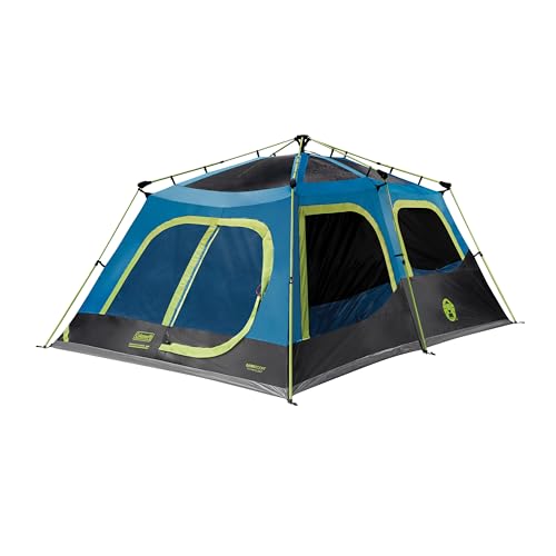 Coleman Instant Tent with 1-Minute Setup, 4/6/8/10 Person Tent with Pre-Attached Poles, Air Vent, & Carry Bag