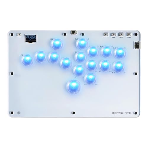 Sehawei Haute42 Arcade Stick R16 All-Button Arcade Controller 16Keys for PC/Ps3/Ps4/Switch/Steam,Fight Stick for Fighting Games with Custom RGB & Turbo Functions & Hot Swap Black