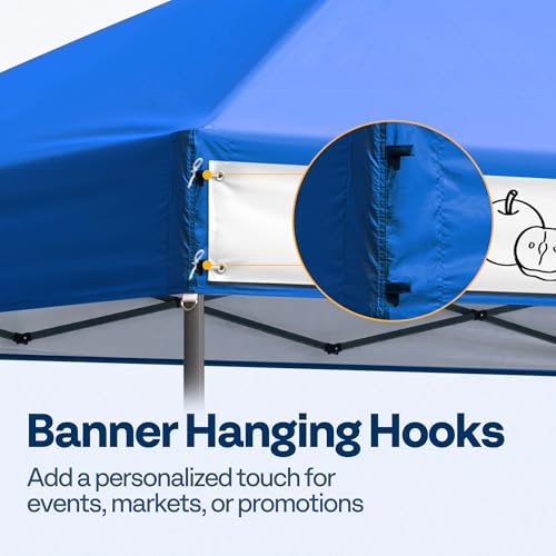 VIVOHOME 10x10ft Pop Up Canopy Tent One Push Setup Outdoor Portable Shelter Tent Heavy Duty with Wheel Carry Bag and 4 Sandbags, White