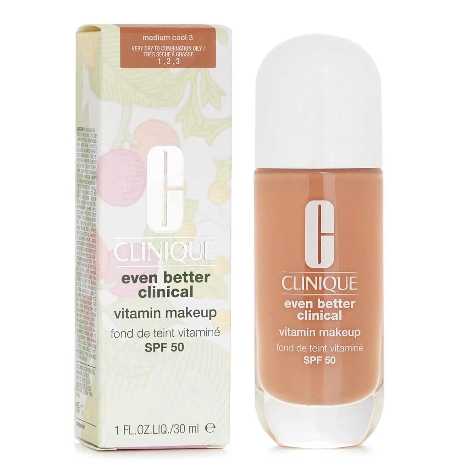 Clinique Even Better Clinical Vitamin MakeUp Foundation SPF 50 - # 4 Medium Cool  30ml