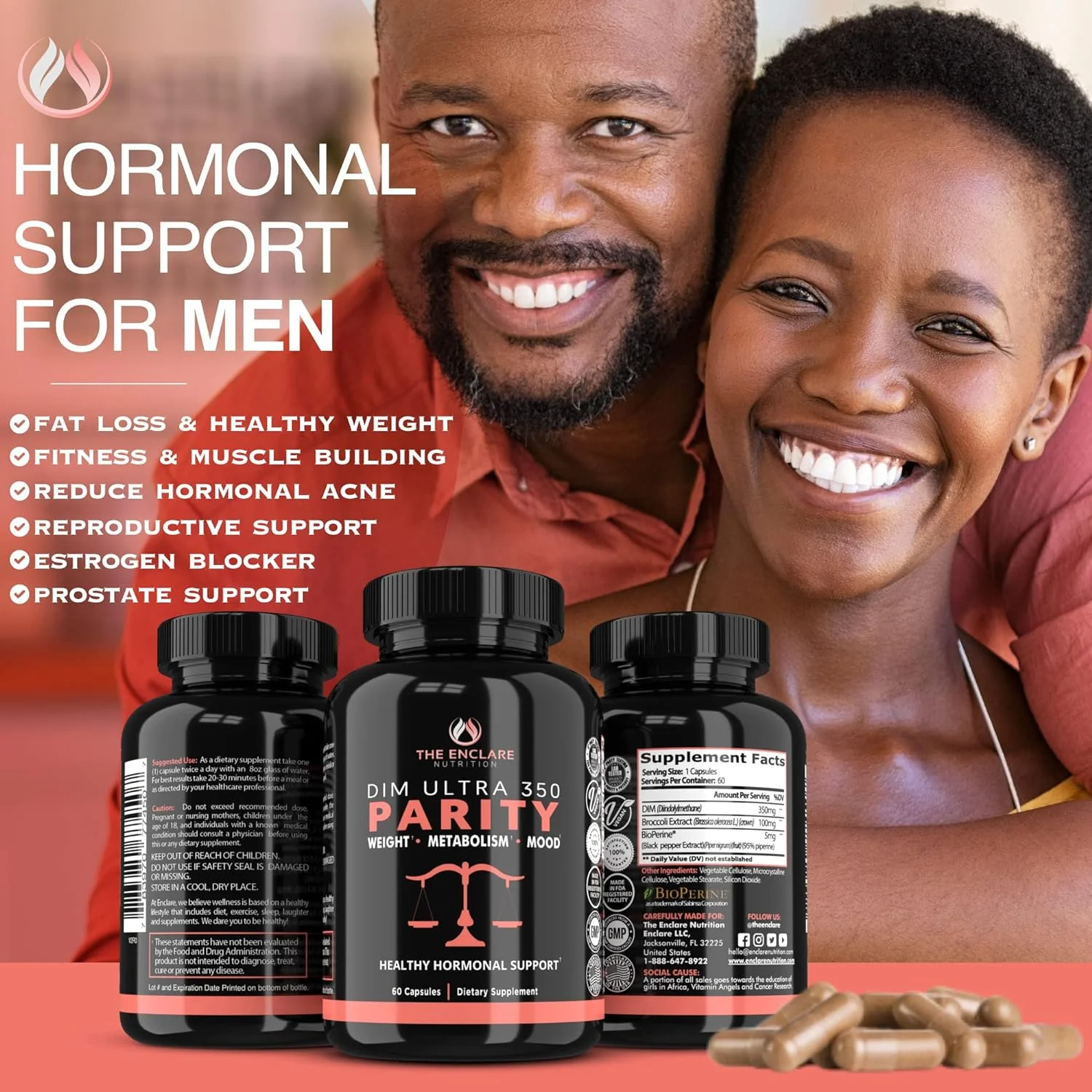 DIM ULTRA 350 PARITY Dietary Supplement 1 pack of 60 Capsules