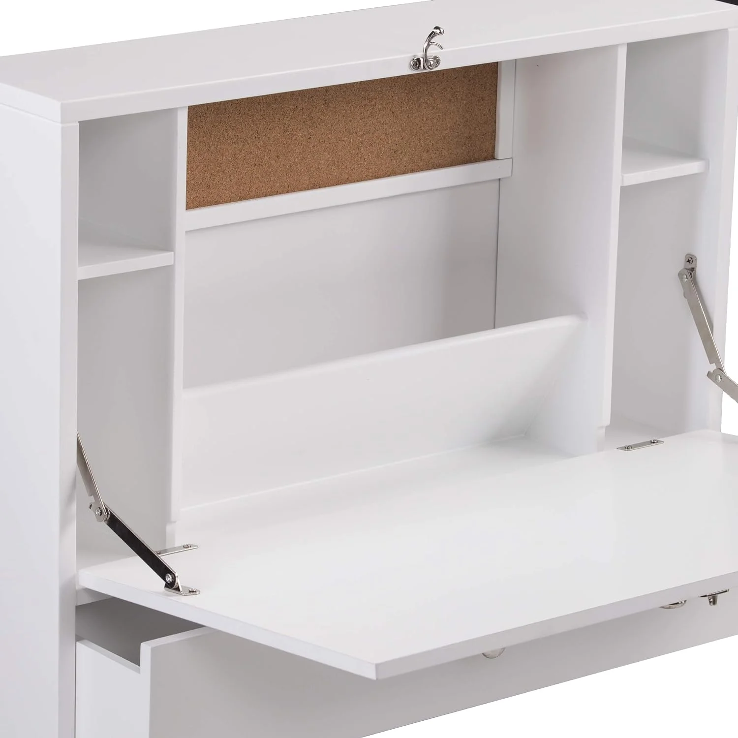 Willingham Wall Mount Folding Desk, White