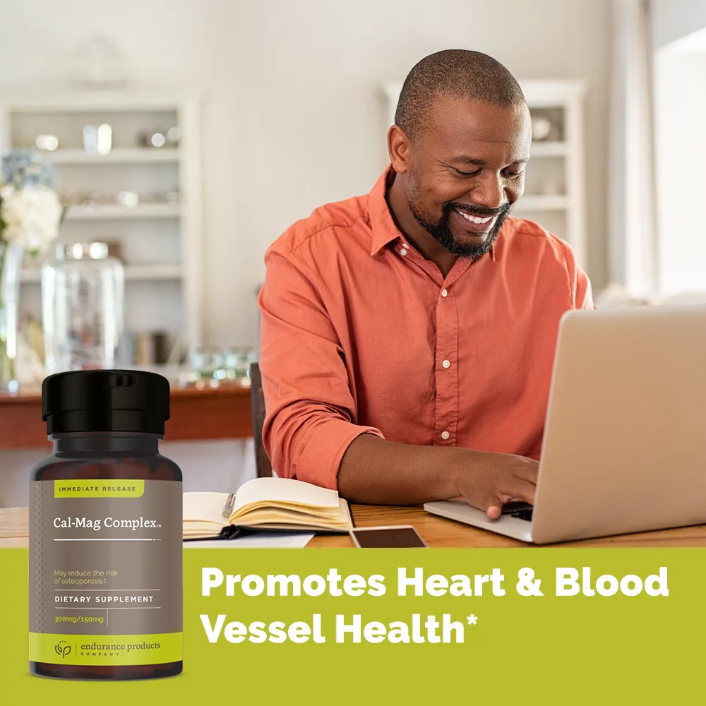 Calcium Magnesium Supplement (Cal-Mag Complex) - 300mg Calcium & 150mg Magnesium - 300 Tablets - Endurance Products Company