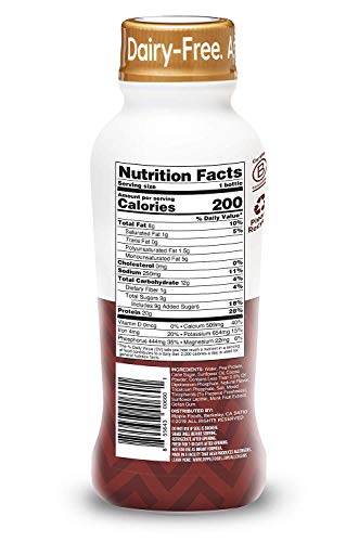 Ripple Vegan Protein Shake | Chocolate | 20g Nutritious Plant Based Pea Protein | Shelf Stable | No GMOs, Soy, Nut, Gluten, Lactose | 12 Oz, 12 Pack