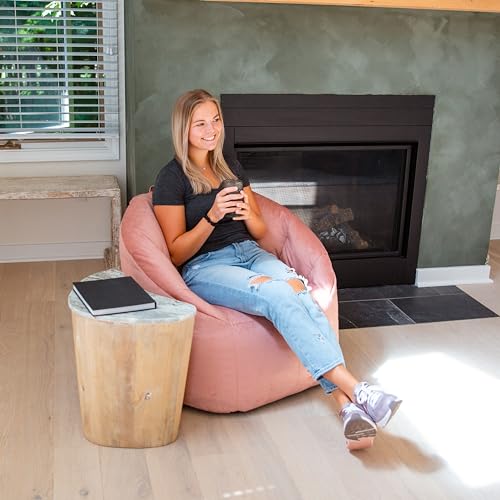 Big Joe Milano Lenox Denim Cobalt Beanbag Chair