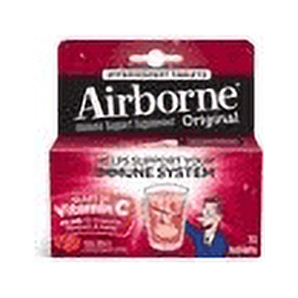 Airborne Immune Support Effervescent Blast Vitamin C Very Berry, 4-pack
