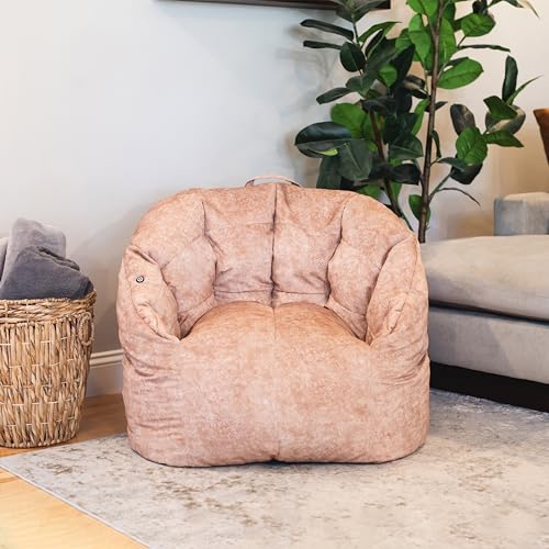 Big Joe Milano Lenox Denim Cobalt Beanbag Chair