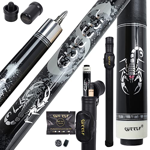 Pool Cue Stick,Billiard Cue Sticks with Hard Case Low Deflection Shaft Professional Billiard Pool Cues Sticks 19.5-21 oz cue Stick