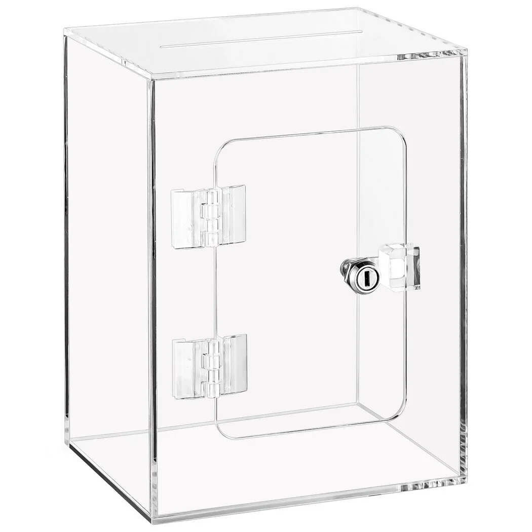 Large Clear Piggy Bank, Piggy Bank Case Box, Openable Piggy Bank with Lock, Money Box with Key, Money Banks Coins Saving Pot, Cash Container Box Coin Jar Gift