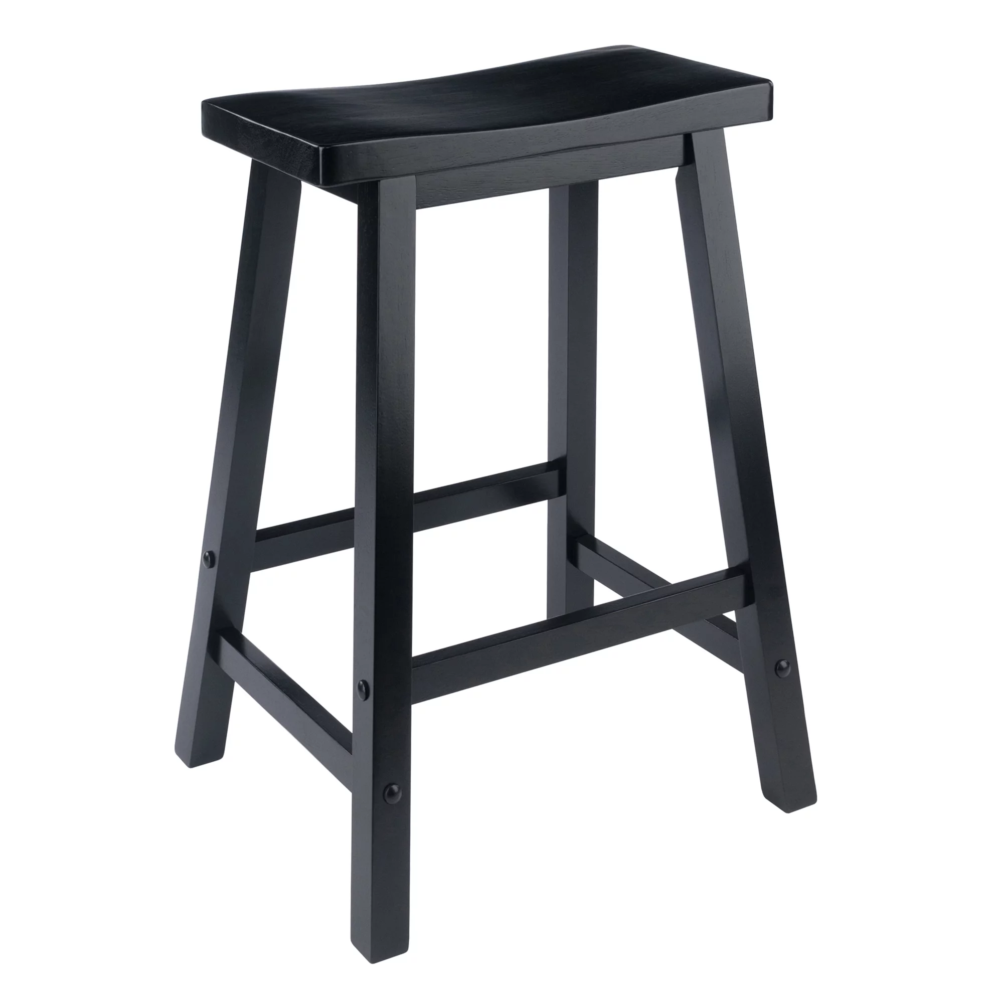Winsome Wood Satori Saddle Seat Counter Stool, 24