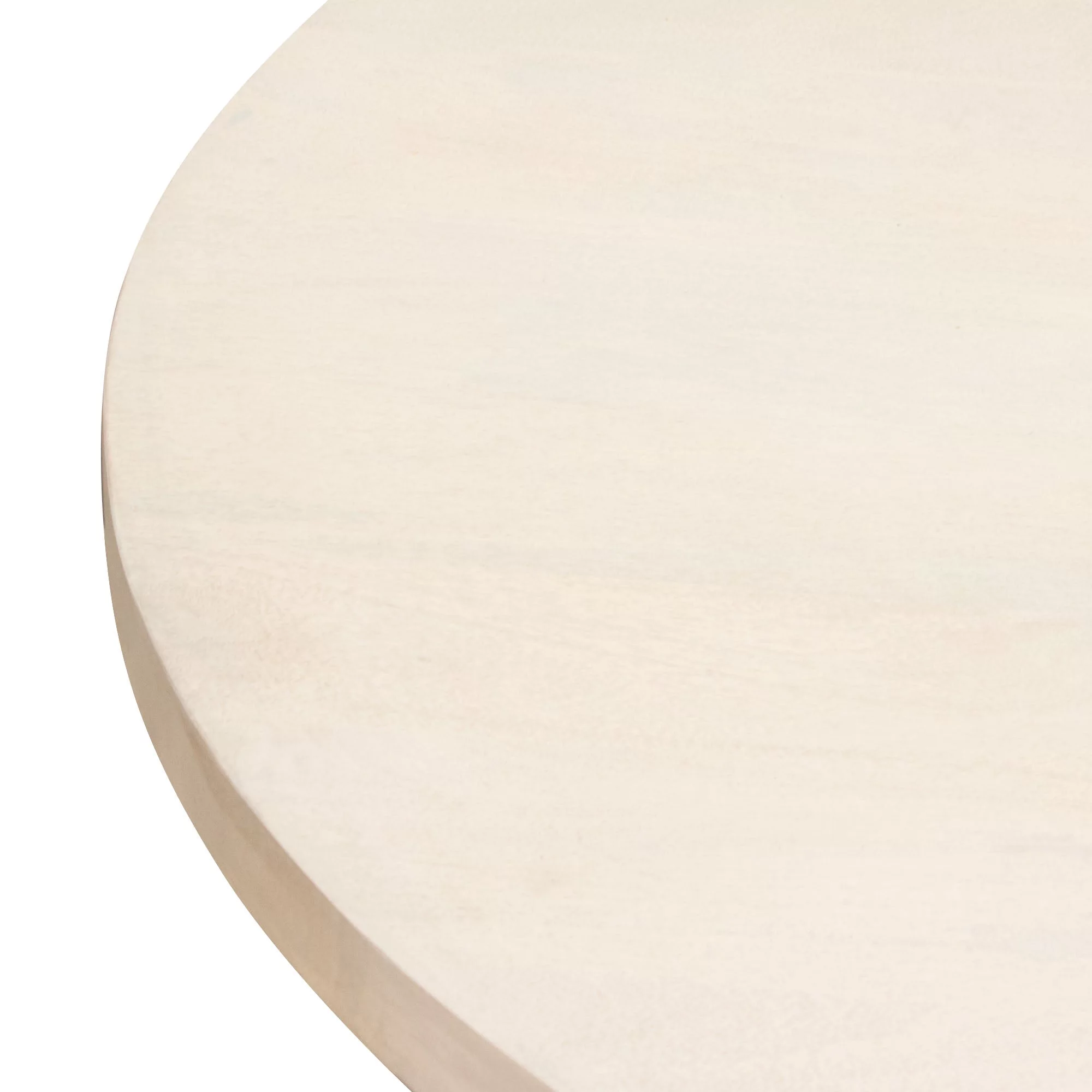 Solano 51 Round Solid Mango Wood Dining Table in Light Natural Grey Wash Finish by Diamond Sofa