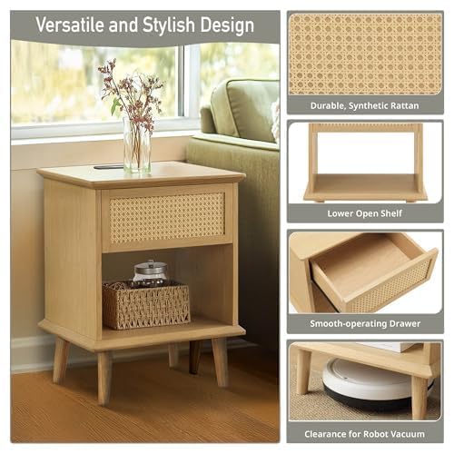 INK+IVY Teagan Lift-Top Rattan Coffee Table