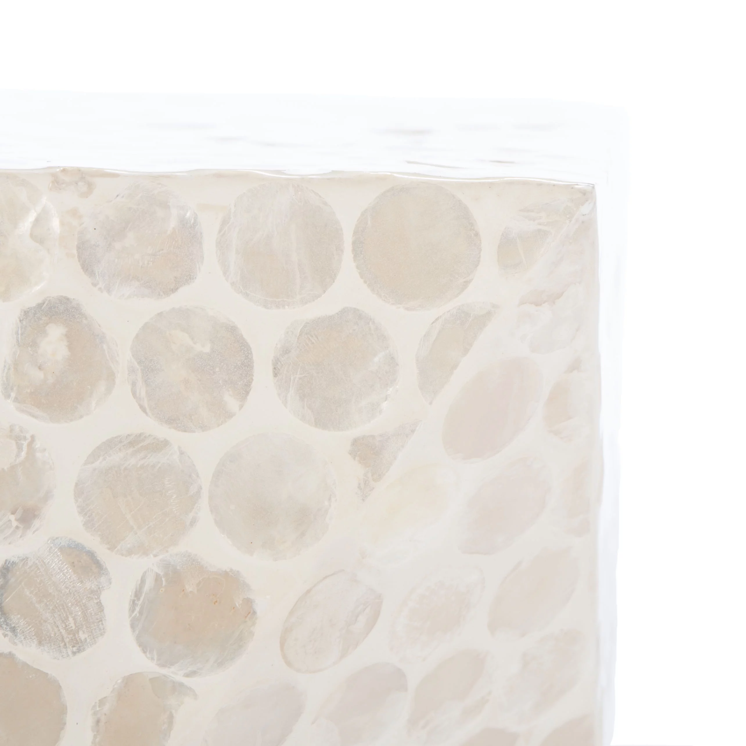 SAFAVIEH Milan Abstract Dot Square Accent Table, White