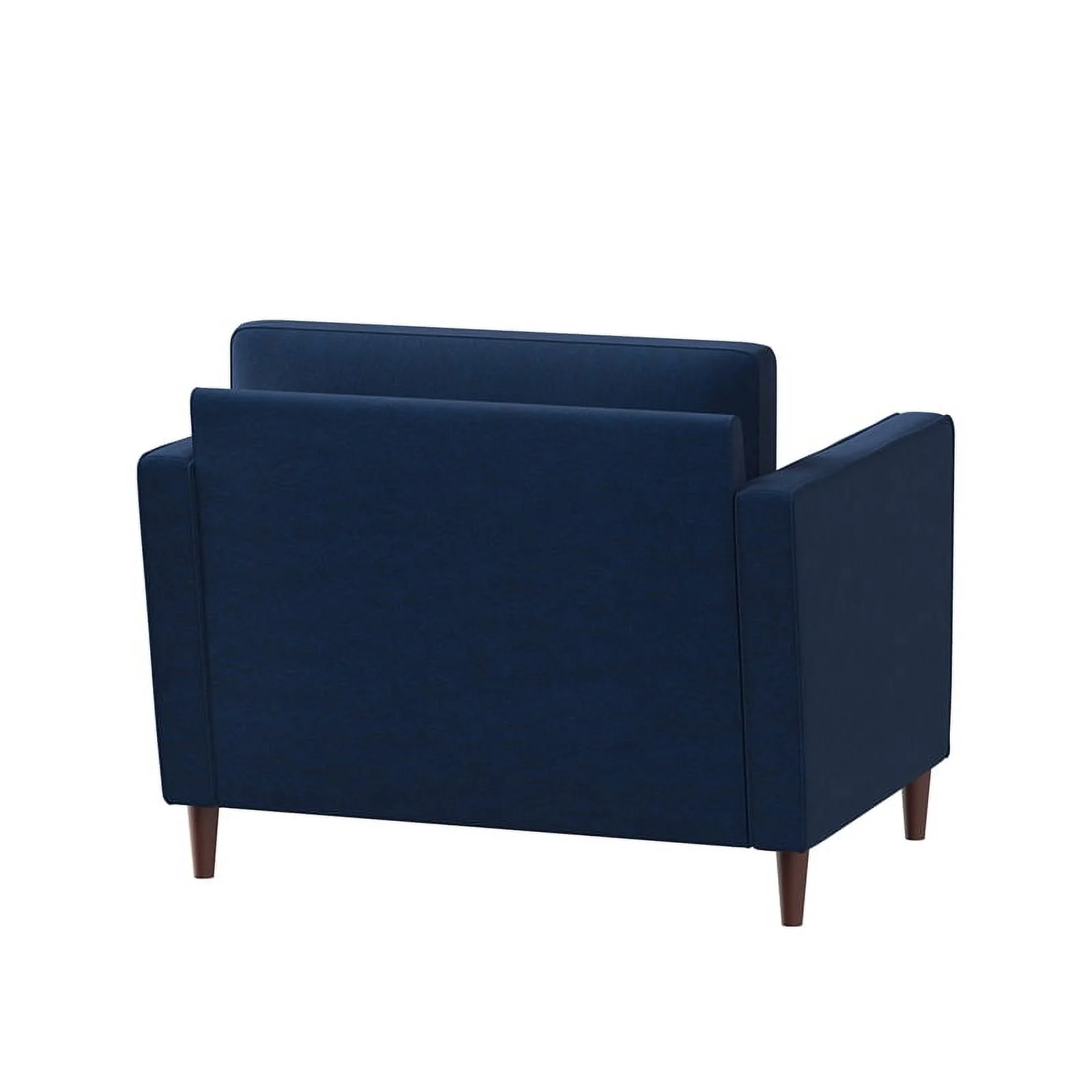 LifeStyle Solutions Jareth King Chair in Navy Blue Fabric Upholstery