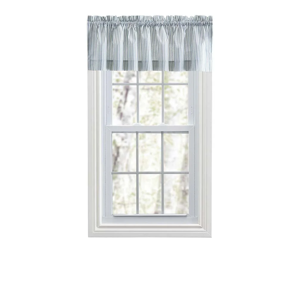 Ellis Curtain Plaza Classic Ticking Stripe Printed on Natural Ground 1.5