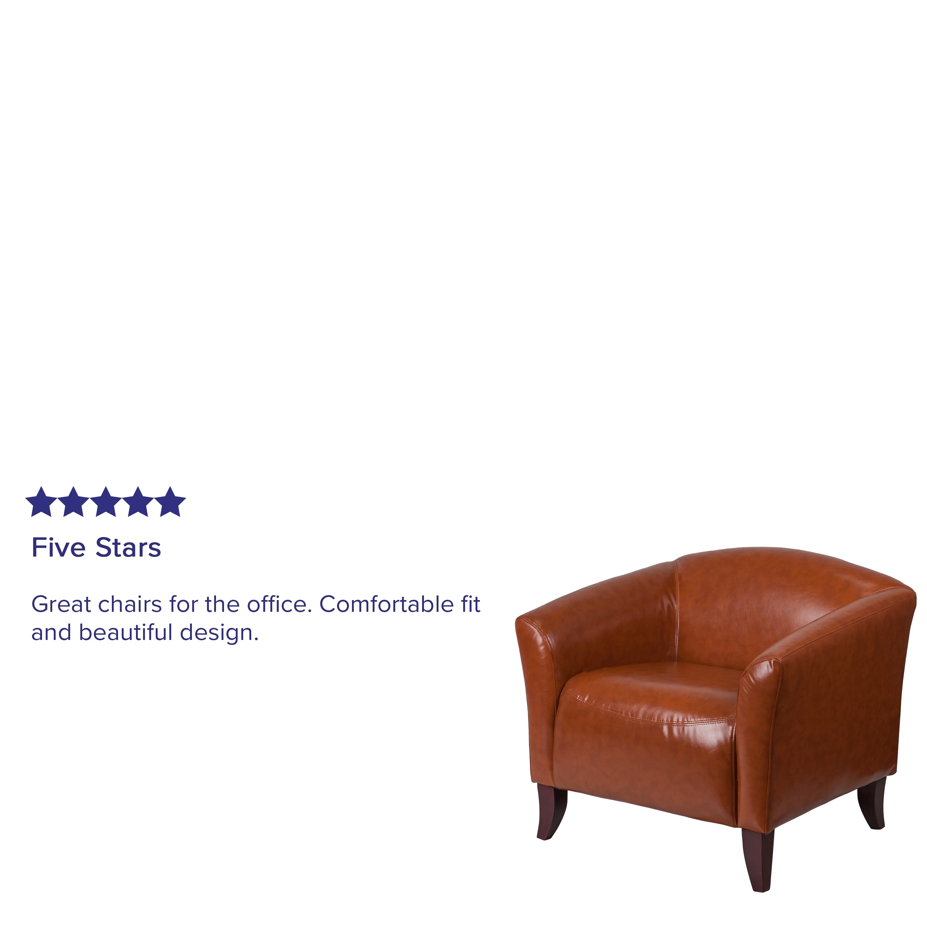 Flash Furniture HERCULES Imperial Series Cognac LeatherSoft Chair