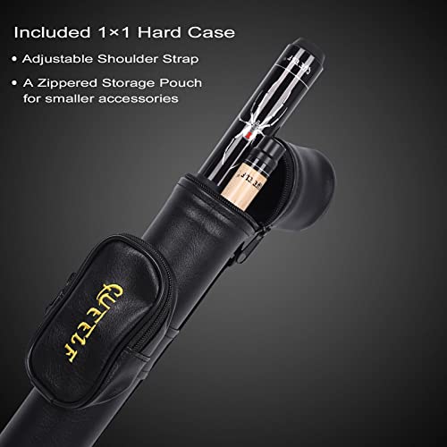 Pool Cue Stick,Billiard Cue Sticks with Hard Case Low Deflection Shaft Professional Billiard Pool Cues Sticks 19.5-21 oz cue Stick