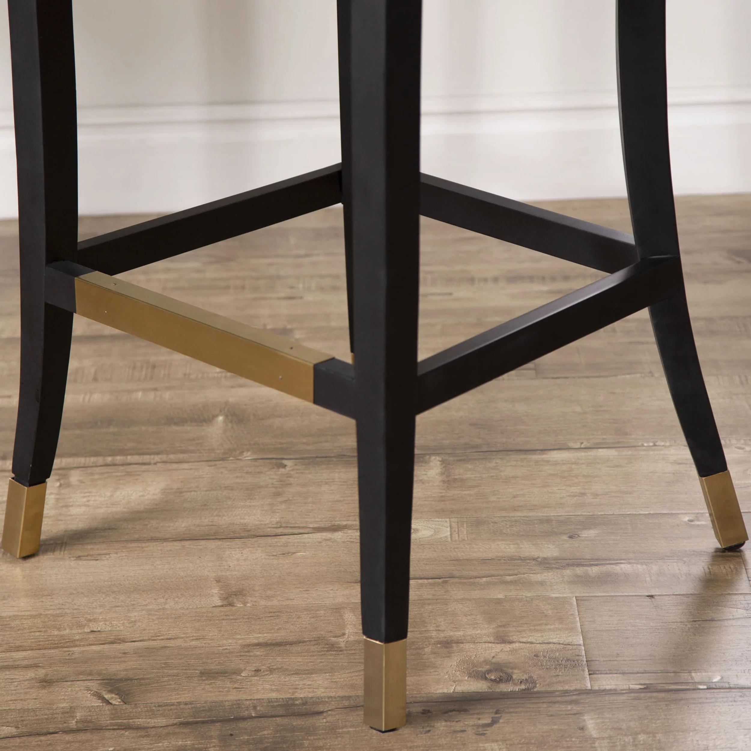 Stephanie Velvet Bar Stool, Grey