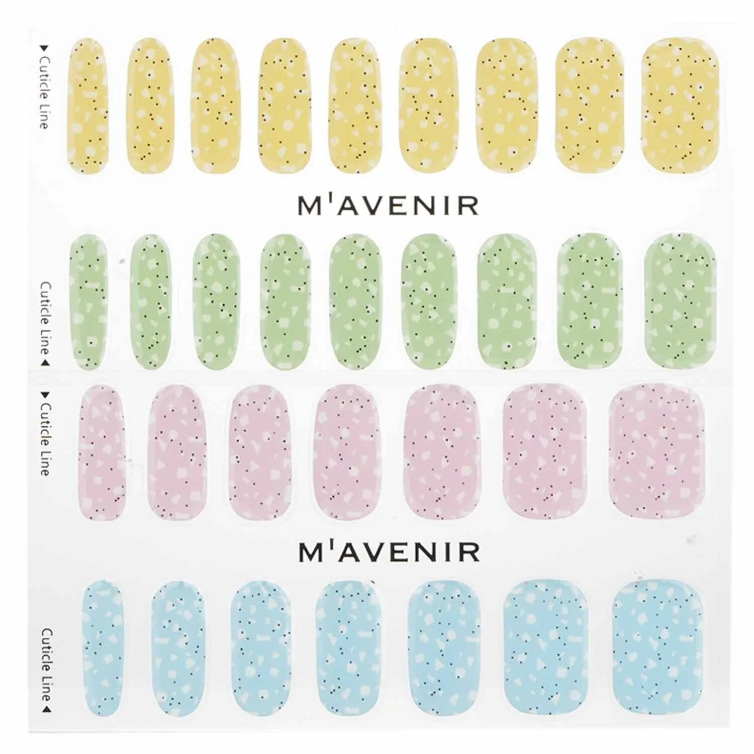 Mavenir Nail Sticker (Blue) - # Classic Navy Nail  32pcs