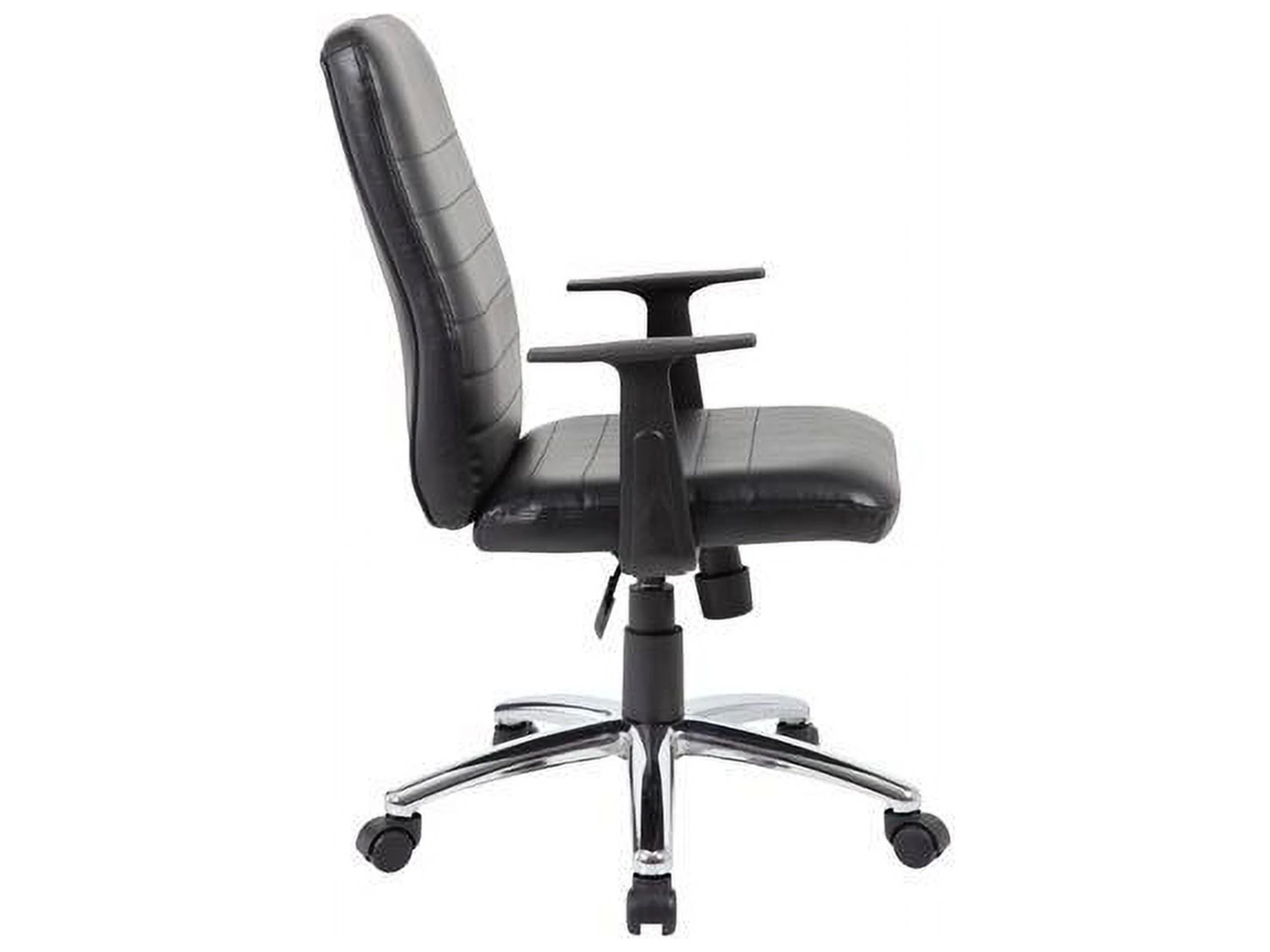 Boss Office Retro Task Chair with Black T-Arms in Black