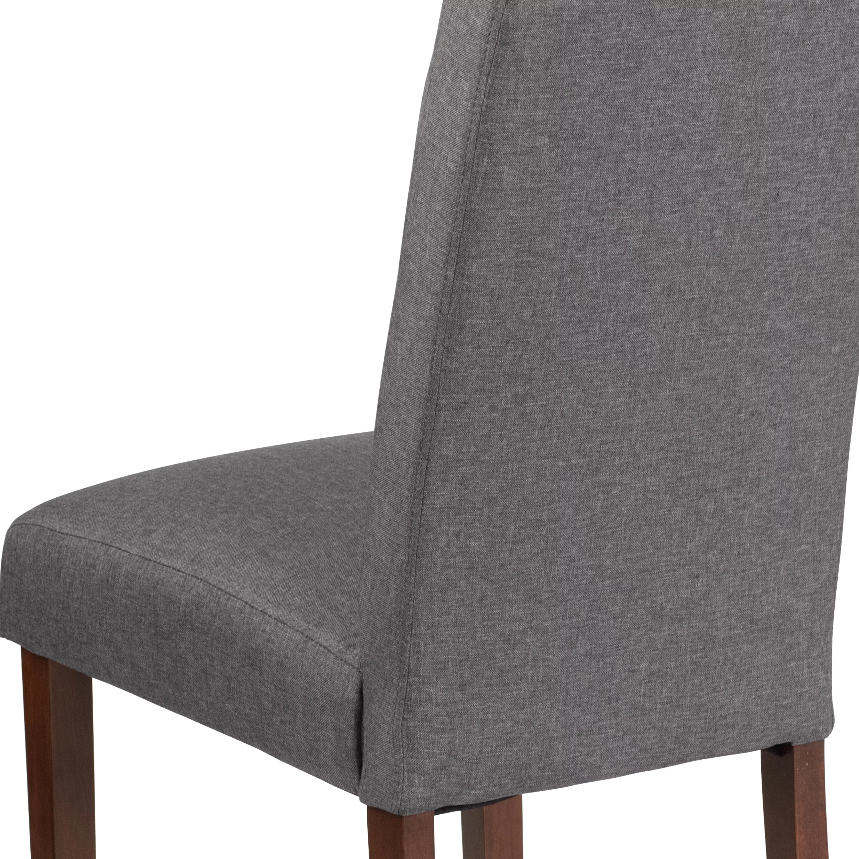 Flash Furniture HERCULES Grove Park Series Gray Fabric Tufted Parsons Chair