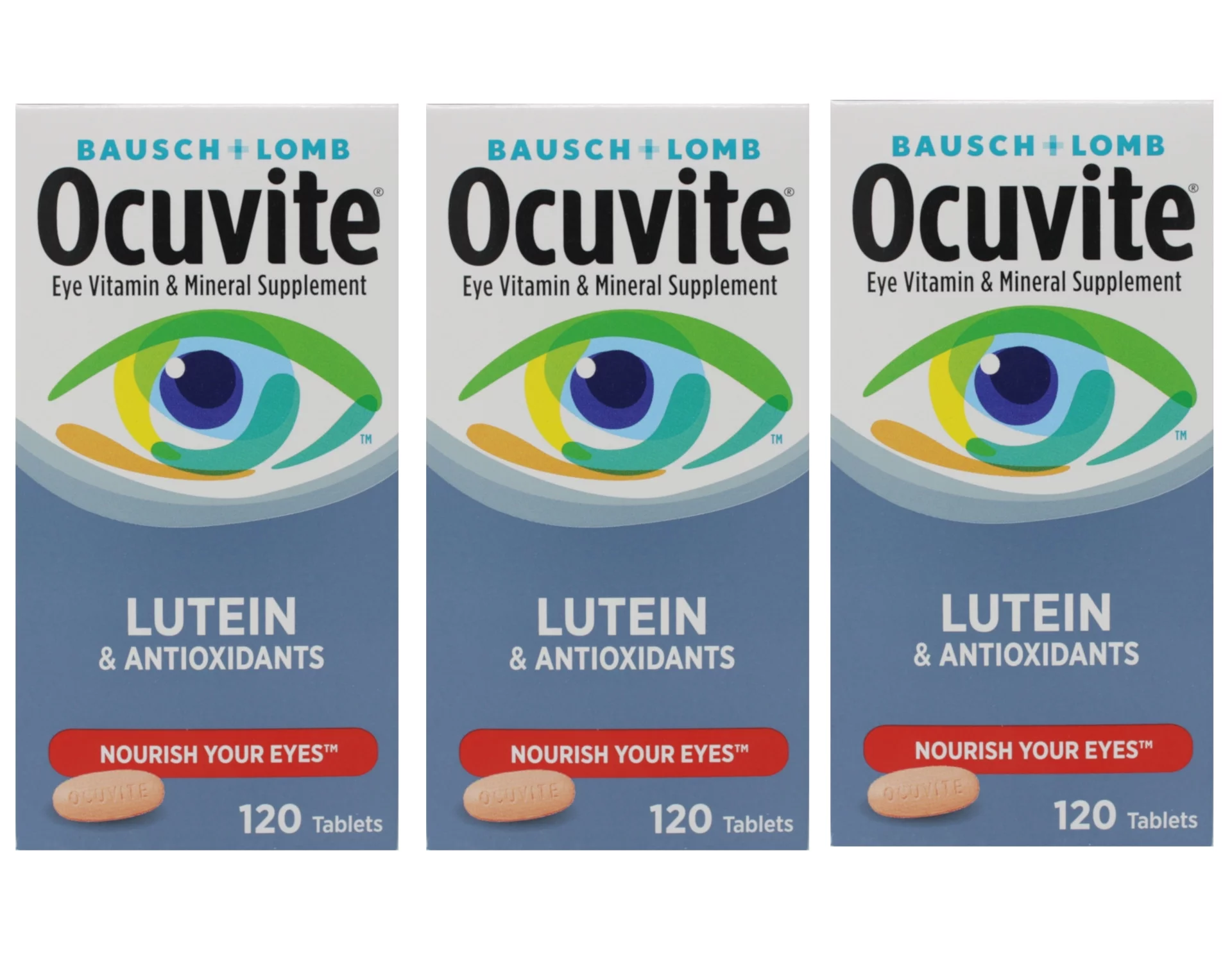 Bausch & Lomb Ocuvite Tablets 120 Tablets (Pack of 3)