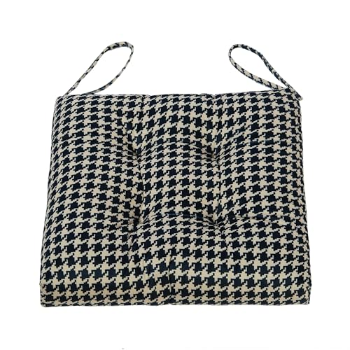 2-Pack Outdoor/Indoor Wicker Patio Seat Cushion Pad with Ties - Dining Chair Cushion, 17