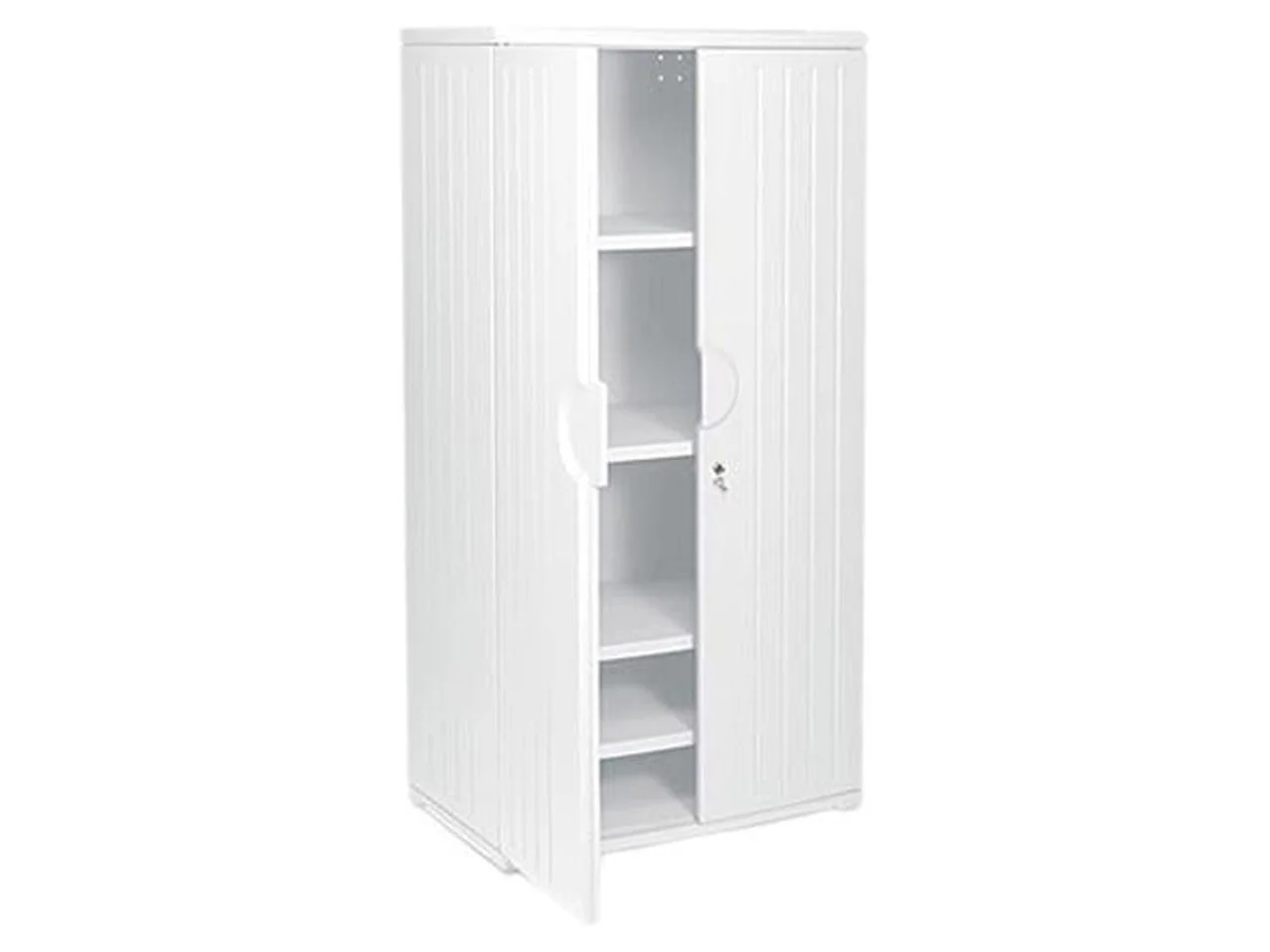 Iceberg 92573 OfficeWorks Resin Storage Cabinet, 36w x 22d x 72h, Platinum
