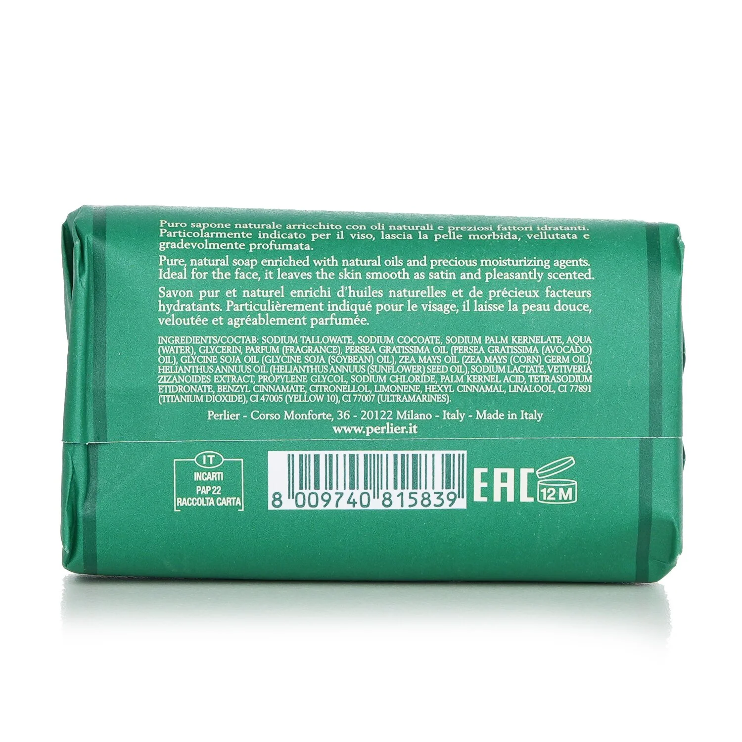 Perlier Vetiver Bar Soap  125g/4.4oz