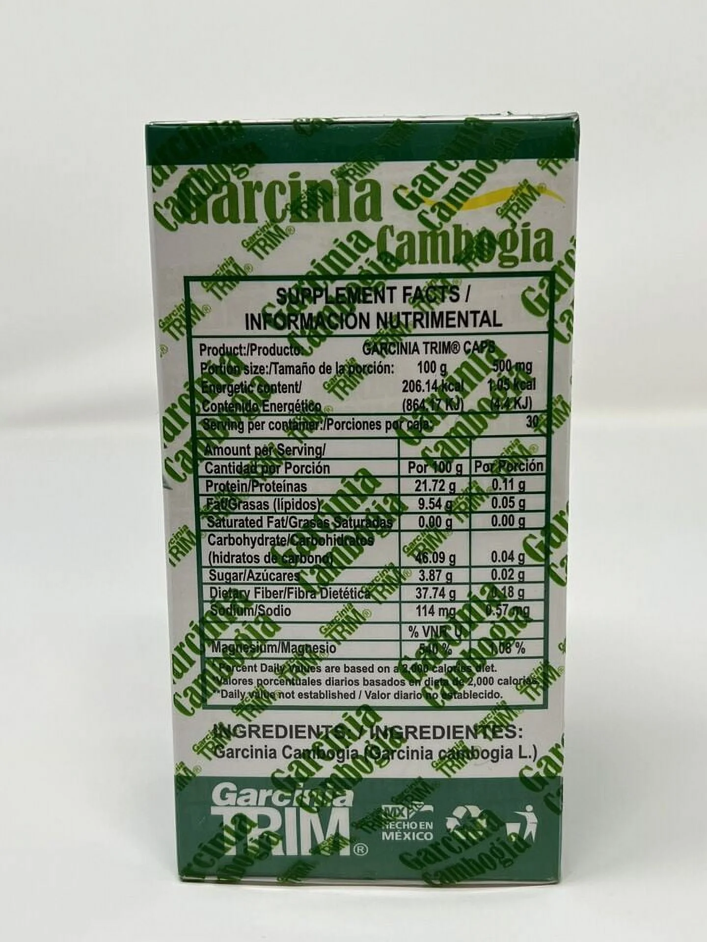 GARCINIA TRIM  Diet Pill Weight Supplement 30 capsule