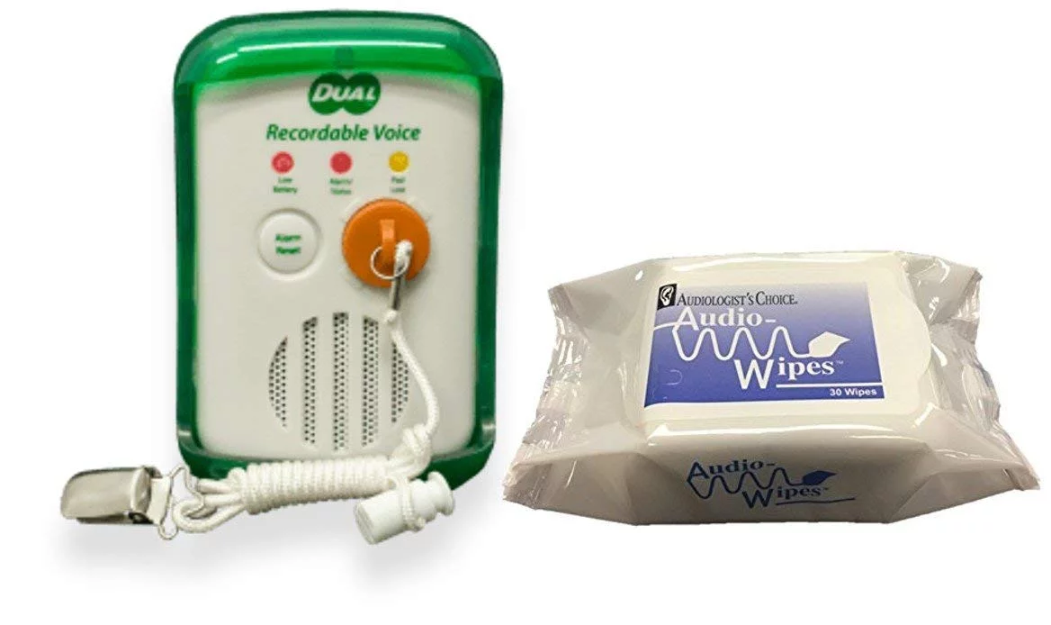 Smart Caregiver Bed & Chair Exit Alarm Monitor For Fall & Wandering Prevention - Dual Recordable Voice (Stand Alone System)