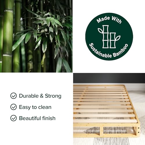 ZINUS Edgar 4 Inch Wood Box Spring, Mattress Foundation, Sturdy Wood Structure, Low Profile, Easy Assembly, King