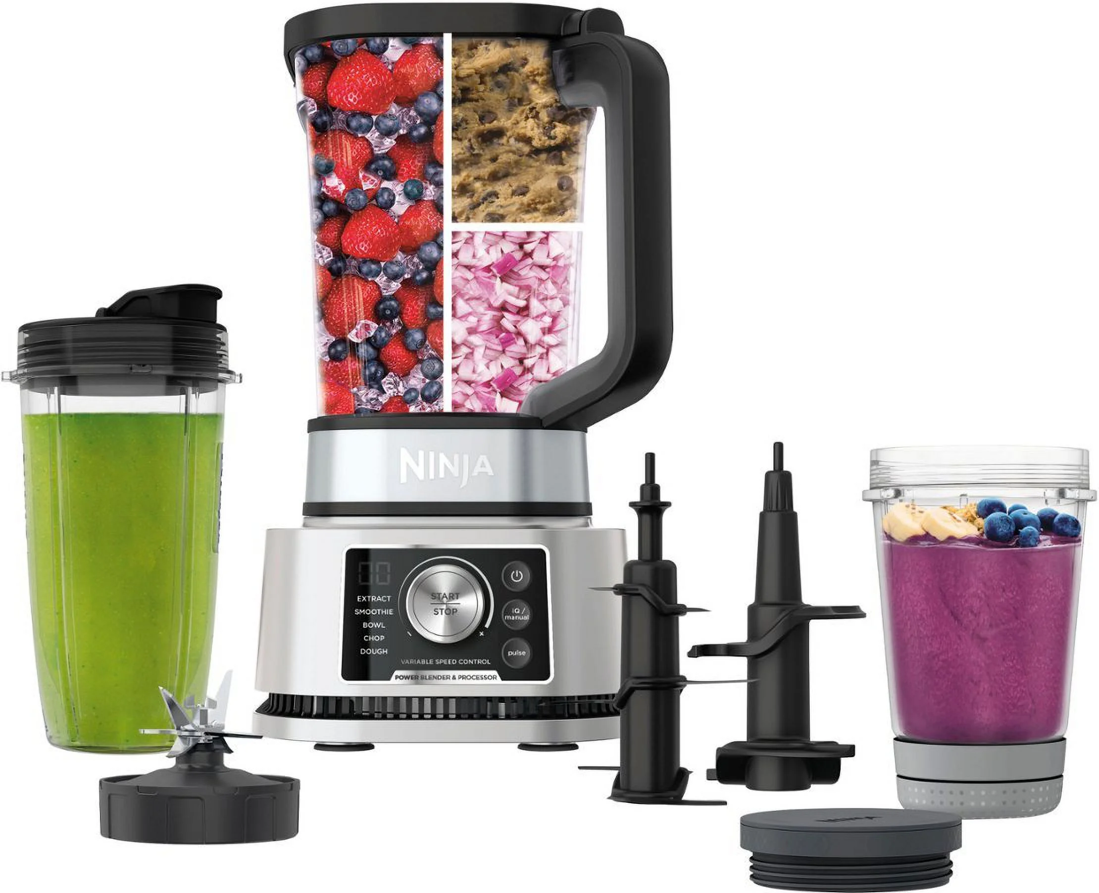 Power Blender & Processor System, Smoothie Bowl Maker & Nutrient Extractor - Silver