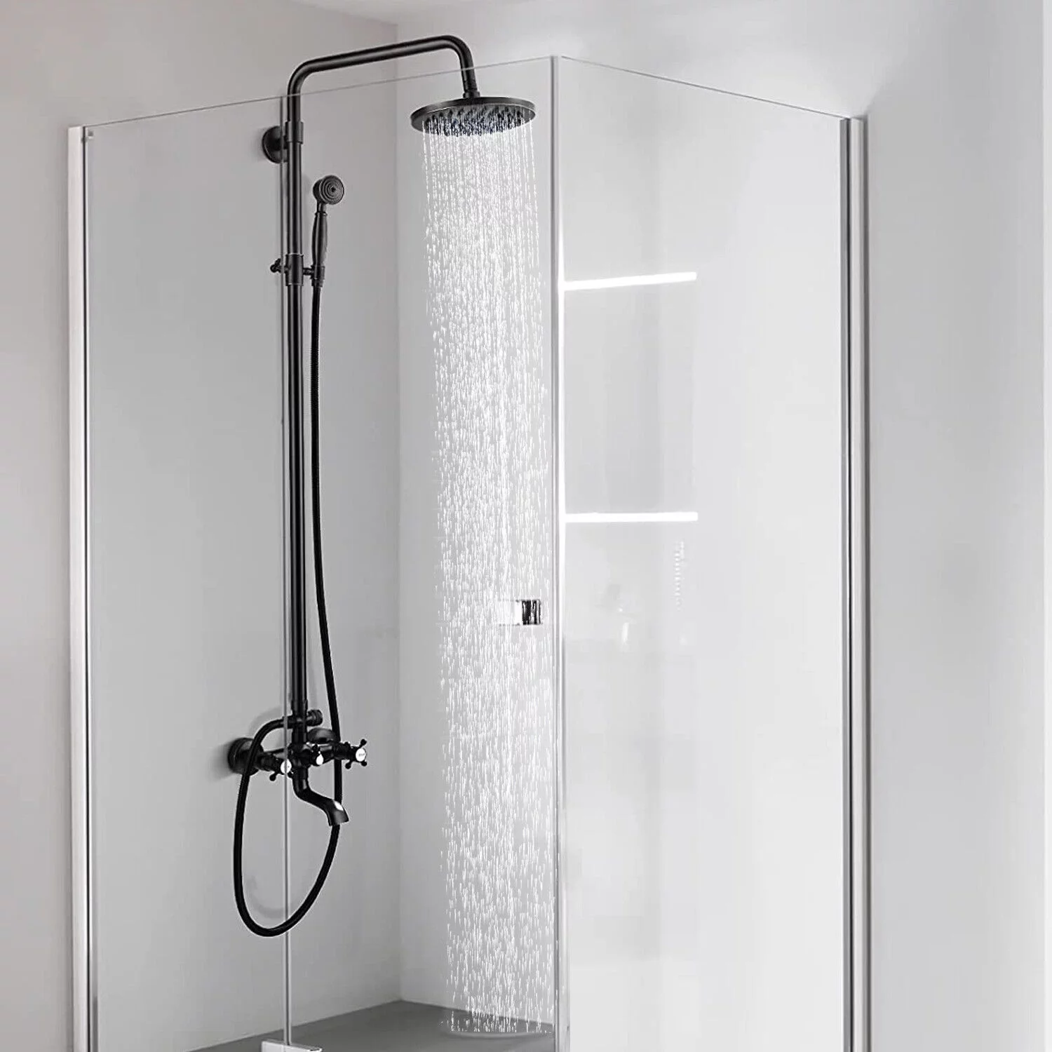 Oil Rubbed Bronze Exposed Shower Faucet Set 8