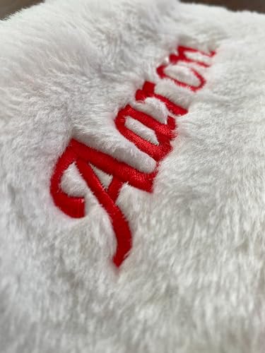 GiftsForYouNow Embroidered Red Plush Personalized Christmas Stocking, Customized, Stocking for The Mantle