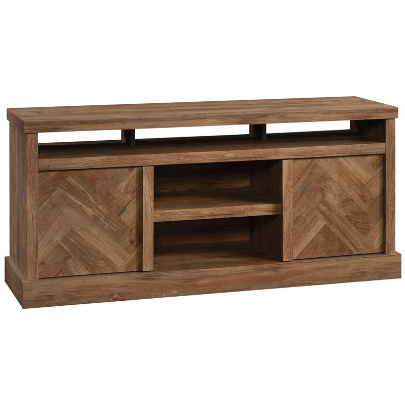 Sauder Cannery Bridge Herringbone TV Stand for TVs up to 65