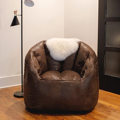 Big Joe Milano Lenox Denim Cobalt Beanbag Chair