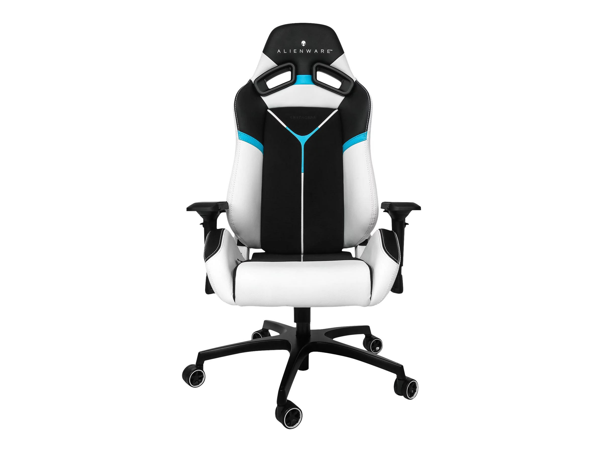 Alienware S5000 - Chair - armrests - T-shaped - tilt - swivel - aluminum, PVC, steel, foam