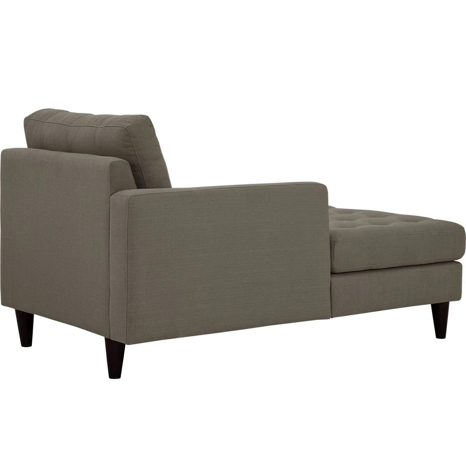Modern Contemporary Urban Design Living Lounge Room Left Arm Chaise Lounge Chair, Grey Gray, Fabric