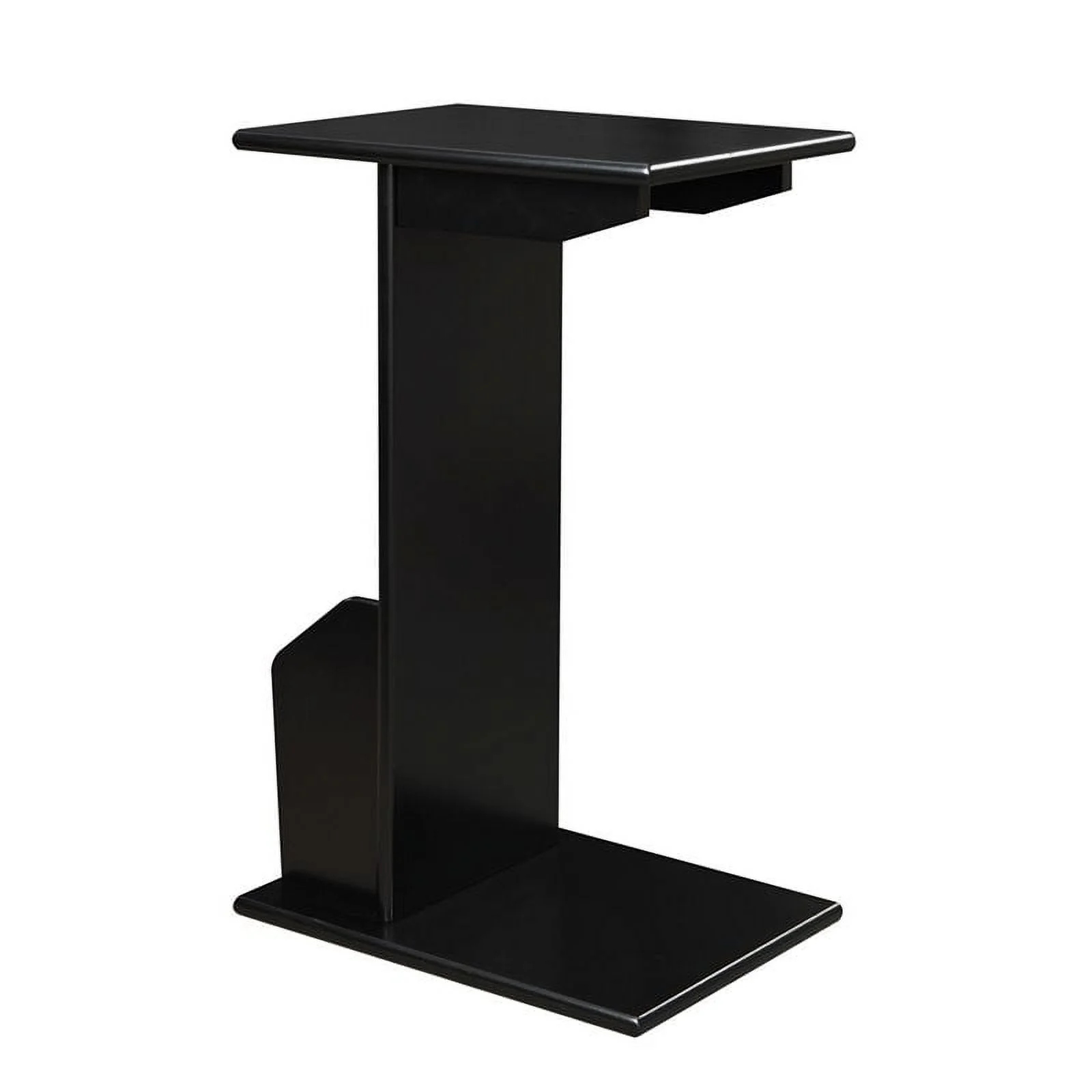 Home Square Furniture End Table in Black Wood Finish - Set of 2