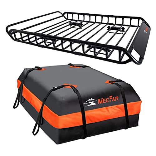 MeeFar Folding Hitch Mount Cargo Carrier Basket 60