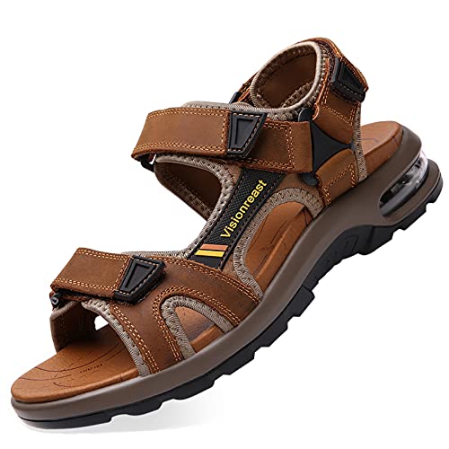 visionreast Mens Athletic Sandals Open Toe Hiking Outdoor Non-slip Sandals Air Cushion Sport Casual Beach Sandals
