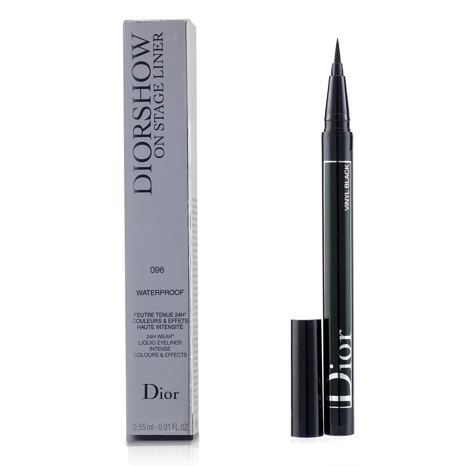 Christian Dior Diorshow On Stage Liner Waterproof - # 096 Vinyl Black  0.55ml/0.01oz