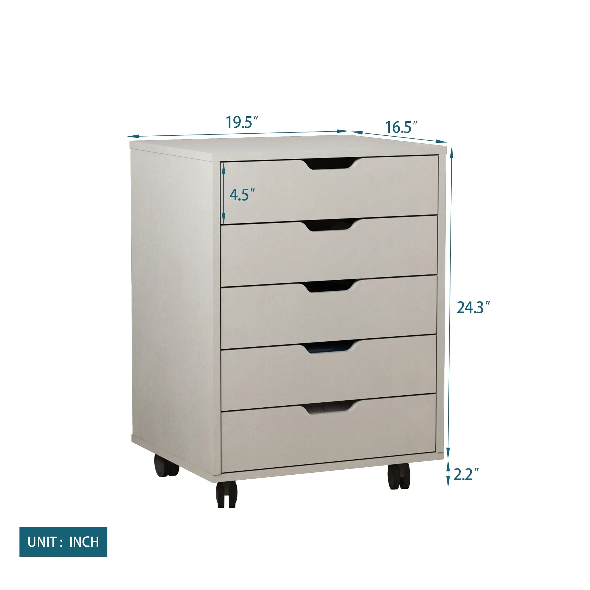 The filing cabinet has five drawers, a small rolling filing cabinet, a printer rack, an office locker, and an office pulley movable filing cabinet&nbsp; white Gray