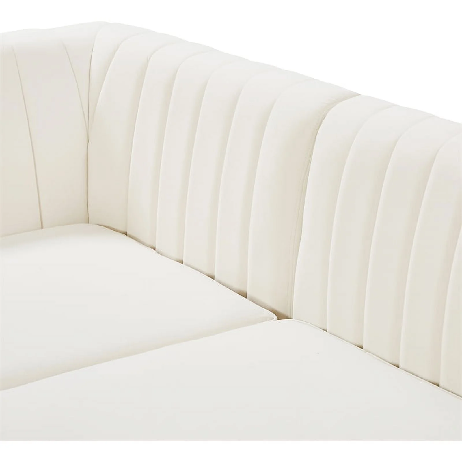 Meridian Furniture Alina Cream Velvet Modular Sofa