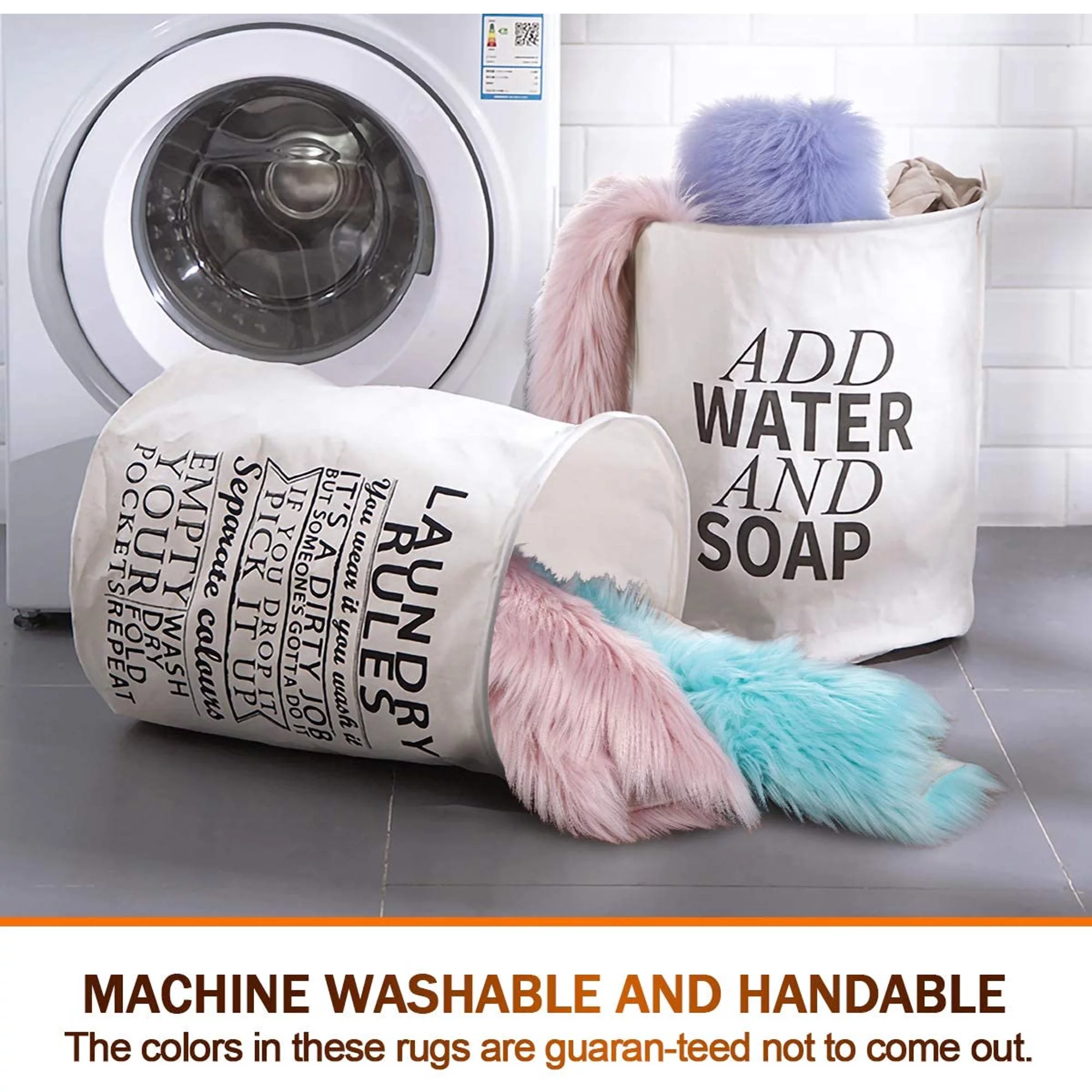 Noahas Modern Solid Print Area Rug, Gary, 2.6'x5.2'