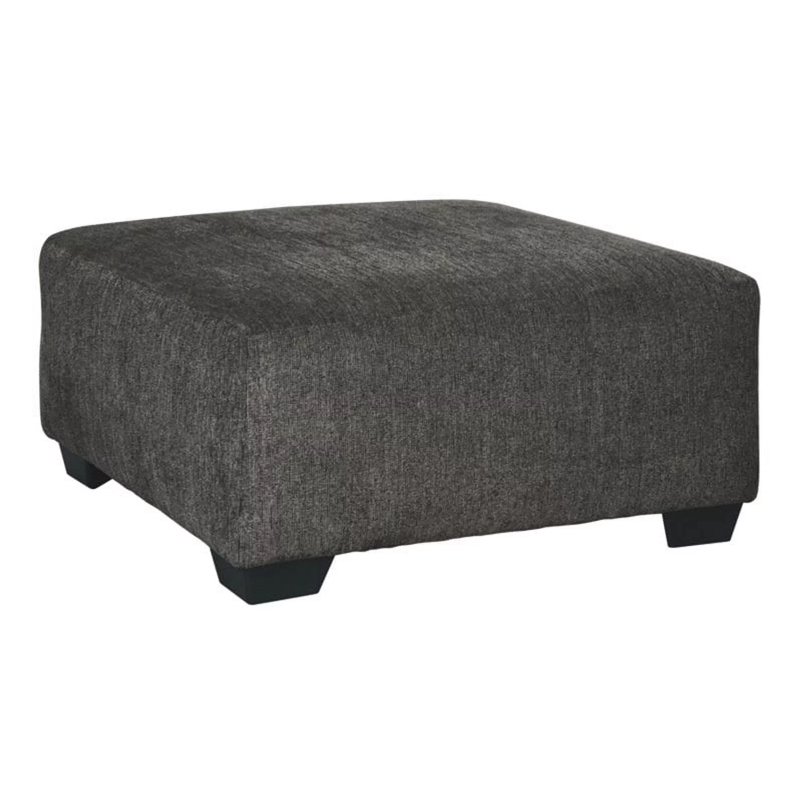 Bowery Hill Contemporary Fabric Gray Oversized Accent Ottoman